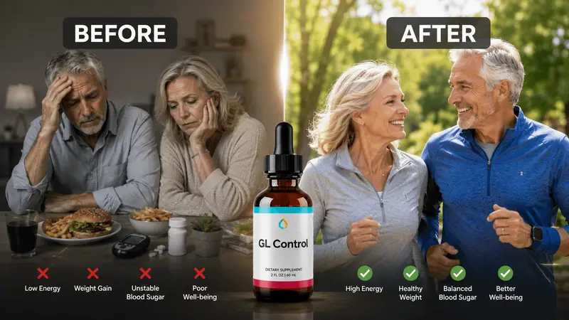 GL Control user results showing improved blood sugar readings and higher energy levels